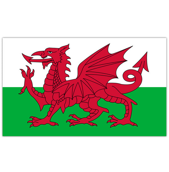 5 x 3 Feet Wales Flag with Brass Eyelets