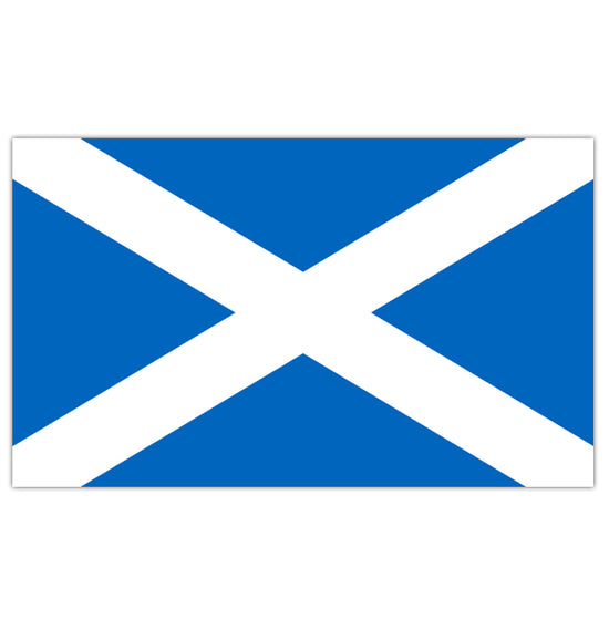 5 x 3 Feet Scotland Flag with Brass Eyelets (St. Andrew's)
