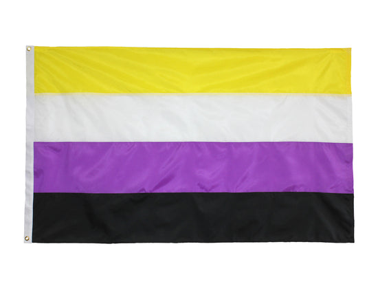 5 x 3 Feet Non-Binary Flag with Brass Eyelets