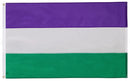 Genderqueer Flag with Brass Eyelets