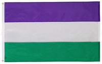 Genderqueer Flag with Brass Eyelets