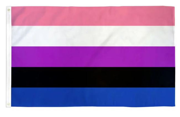 5 x 3 Feet Genderfluid Flag with Brass Eyelets