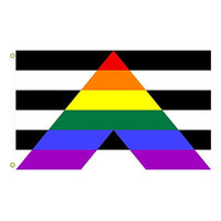 Straight Ally Flag with Brass Eyelets