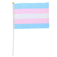 Handheld Transgender Flag
