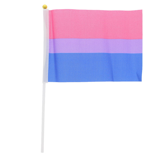 Handheld Bisexual Flag