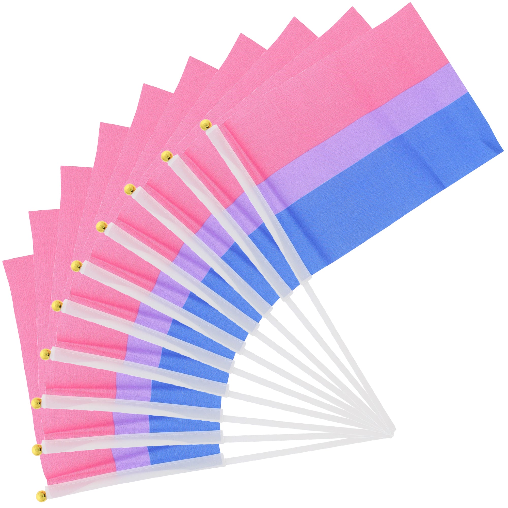 Handheld Bisexual Flag