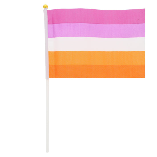 Handheld Lesbian Flag