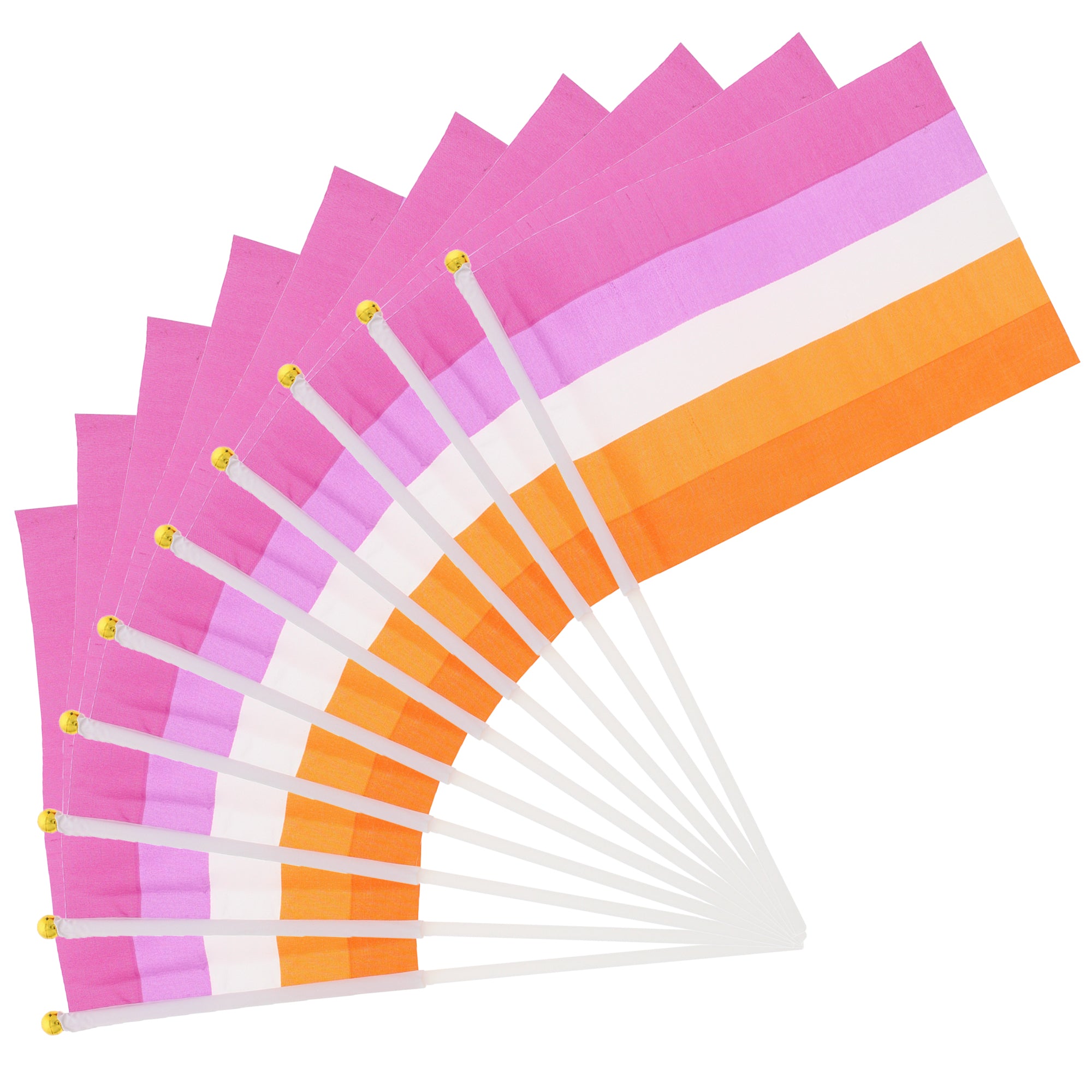 Handheld Lesbian Flag