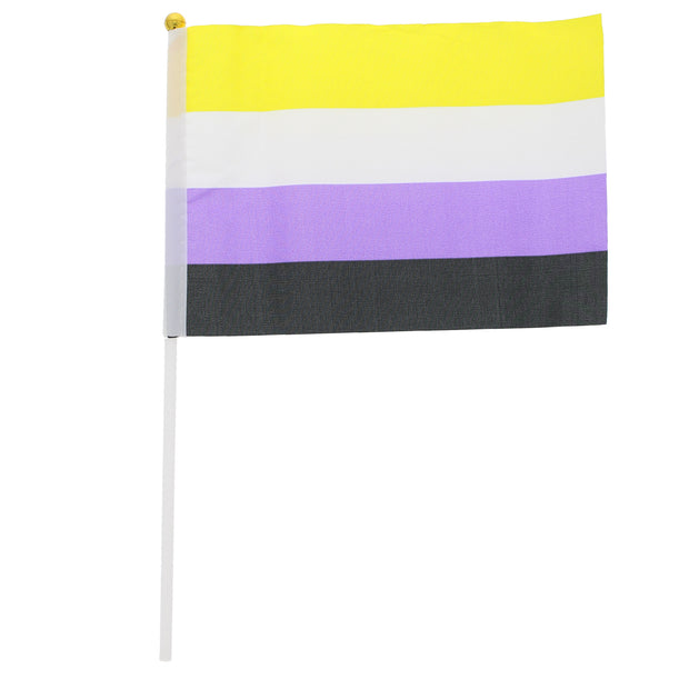 Handheld 30 x 16.5cm Non-Binary Flag