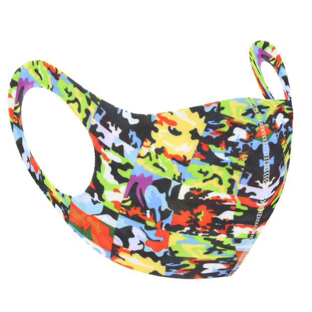 Multi Colour Camouflage Print Value Face Mask