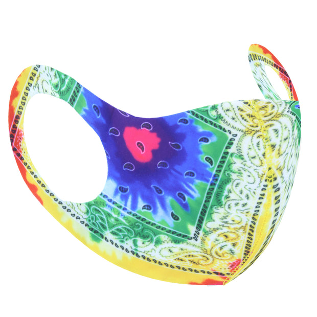 Multi Colour Paisley Print Value Face Mask