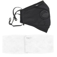 Plain Cotton Face Mask with Valve & Filter