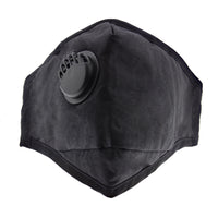 Plain Cotton Face Mask with Valve & Filter