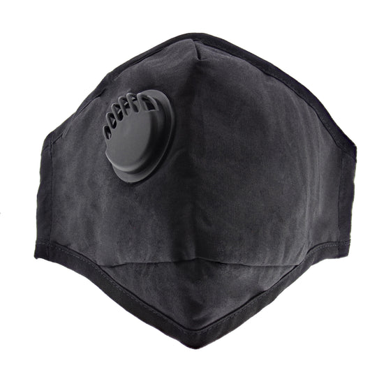 Plain Cotton Face Mask with Valve & Filter