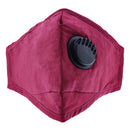 Plain Cotton Face Mask with Valve & Filter