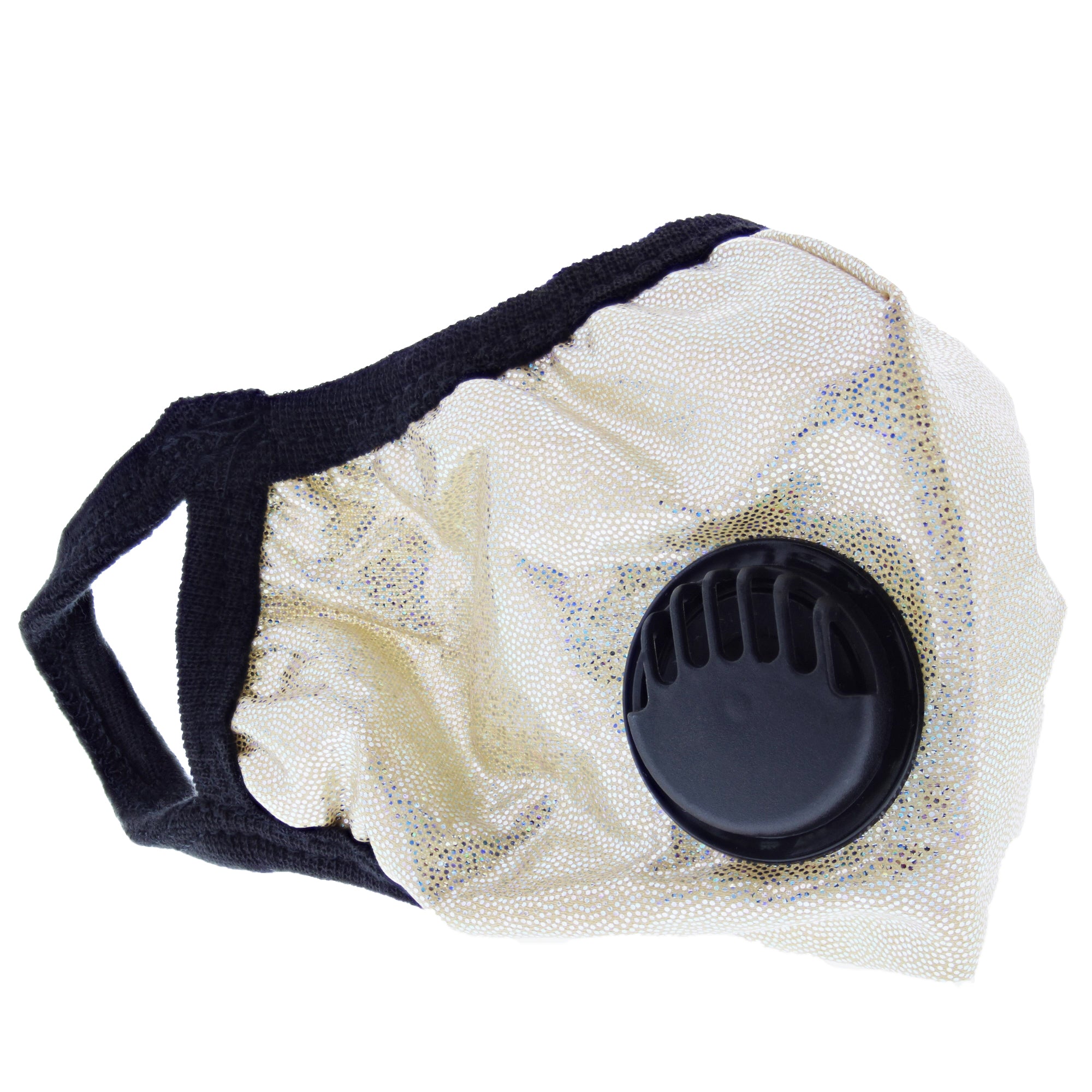 Glitter Cotton Face Mask with Valve