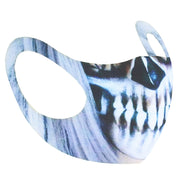 Scary Skeleton with Long Hair Halloween Value Face Mask