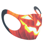 Candle Lit Halloween Spooky Pumpkin Value Face Mask