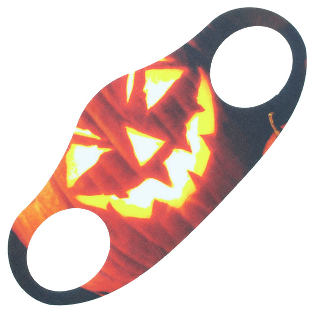Candle Lit Halloween Spooky Pumpkin Value Face Mask