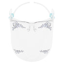 Full Face Shield Visor Glasses with Self Adhesive Face Gems/ Jewels