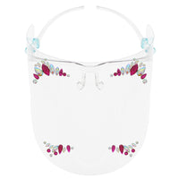 Full Face Shield Visor Glasses with Self Adhesive Face Gems/ Jewels
