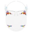 Full Face Shield Visor Glasses with Self Adhesive Face Gems/ Jewels