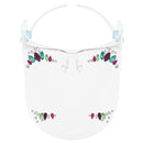 Full Face Shield Visor Glasses with Self Adhesive Face Gems/ Jewels