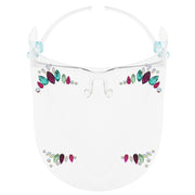 Full Face Shield Visor Glasses with Self Adhesive Face Gems/ Jewels