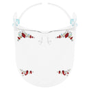 Full Face Shield Visor Glasses with Self Adhesive Face Gems/ Jewels