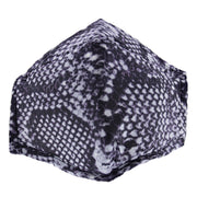 Snake Skin Print Cotton Face Mask