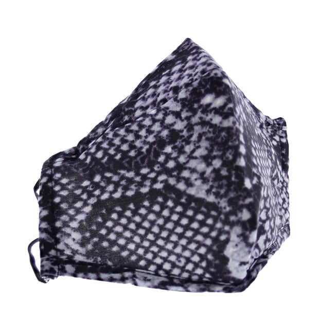 Snake Skin Print Cotton Face Mask