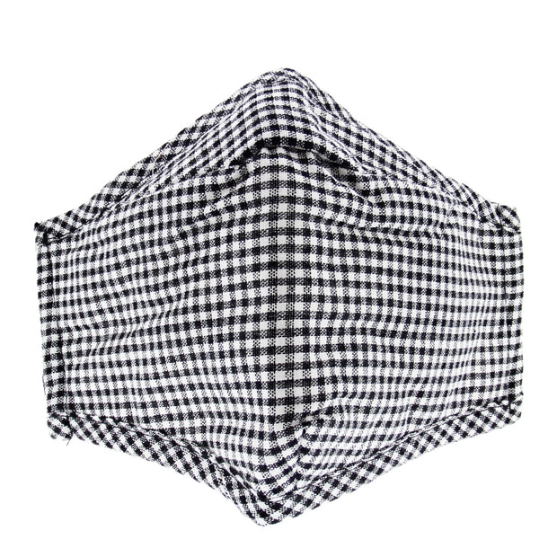 Gingham Print Cotton Face Mask