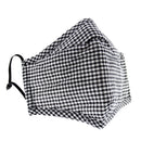 Gingham Print Cotton Face Mask