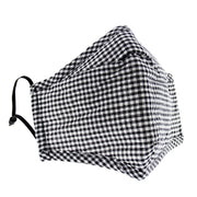 Gingham Print Cotton Face Mask