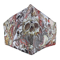 Horror Skulls Print Cotton Face Mask