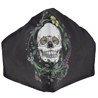 Skull & Flowers Cotton Face Mask