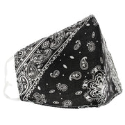 Retro Paisley Print Cotton Face Mask