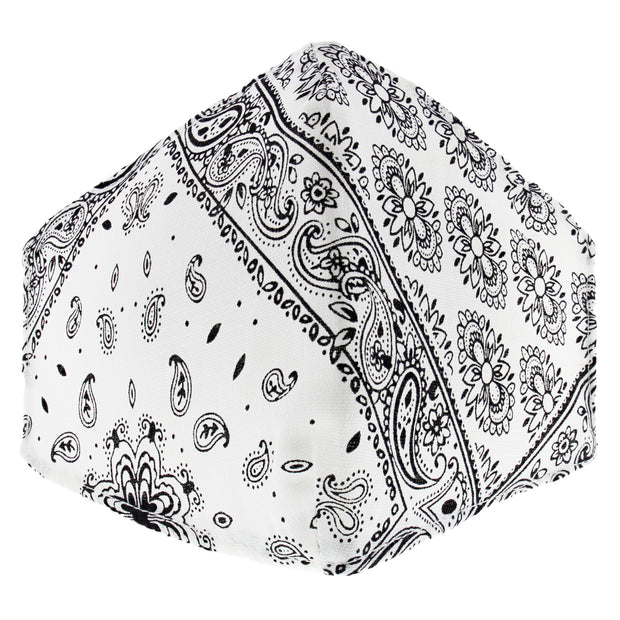 Retro Paisley Print Cotton Face Mask