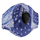 Paisley Print Cotton Face Mask with Valve