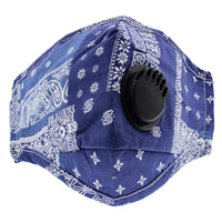 Paisley Print Cotton Face Mask with Valve
