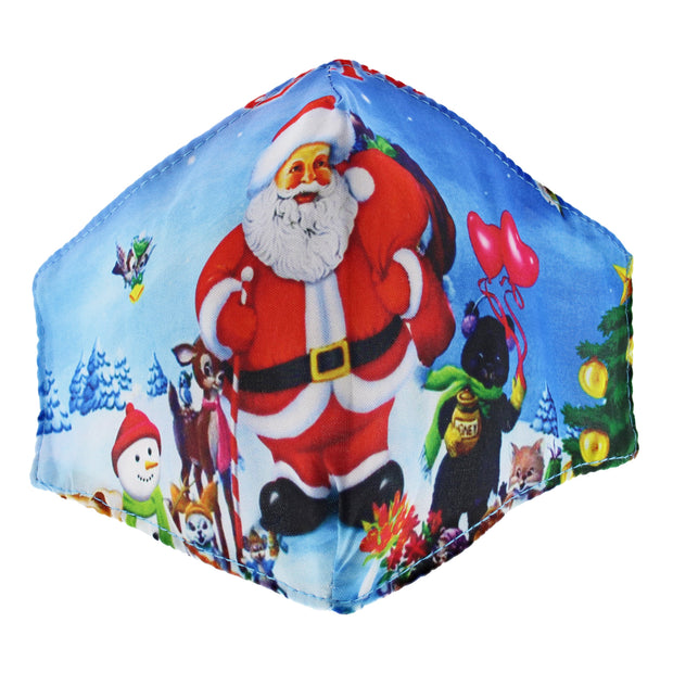 Santa & Friends Christmas Cotton Face Mask