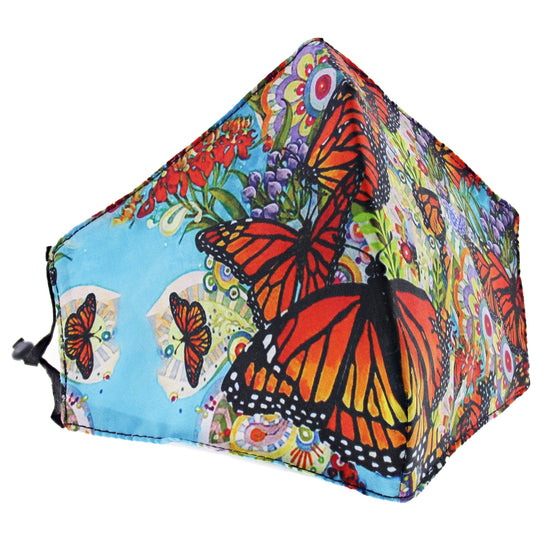 Butterflies in the Wild Cotton Face Mask