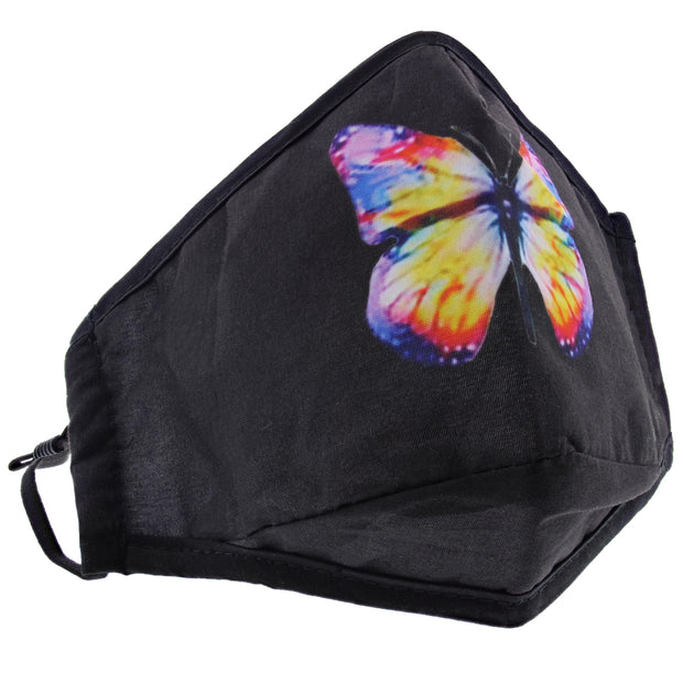 Multi Colour Butterfly Cotton Face Mask