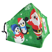 Jolly Santa Clause & Friends Cotton Face Mask