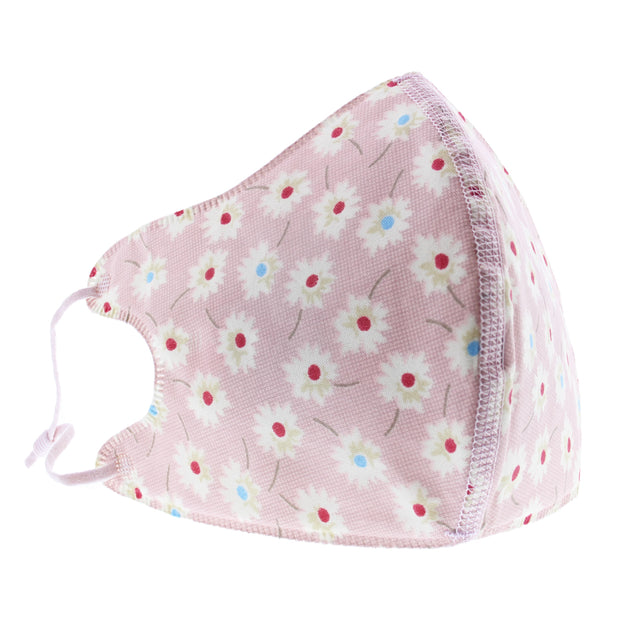 Baby Pink Multi Mini Daisy Cotton Face Mask