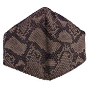 Snake Skin Soft Fabric Print Cotton Face Mask