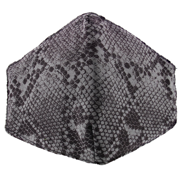 Snake Skin Soft Fabric Print Cotton Face Mask