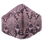 Snake Skin Soft Fabric Print Cotton Face Mask