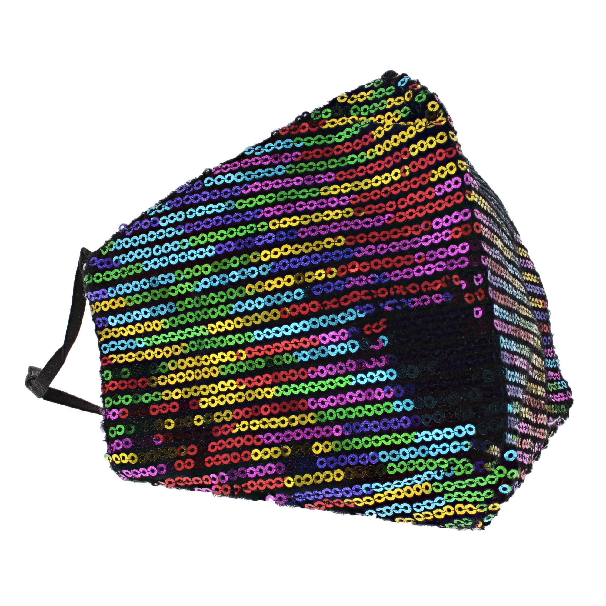 Rainbow Sequin Cotton Face Mask