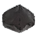 Black & Silver Sequin Cotton Face Mask